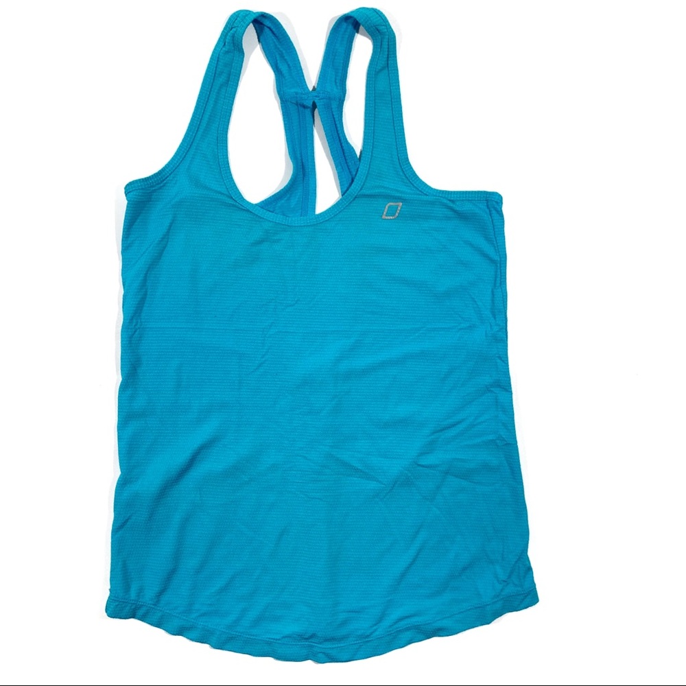 Lorna Jane Activewear Tank Top Blue Racerback Women’s XS Shirt Athletic Stretch